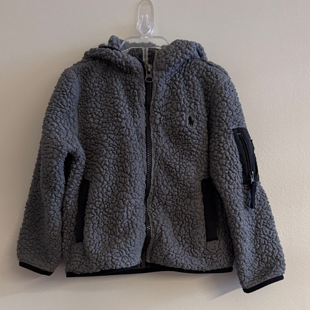 Polo Ralph Lauren Gray Sherpa Jacket